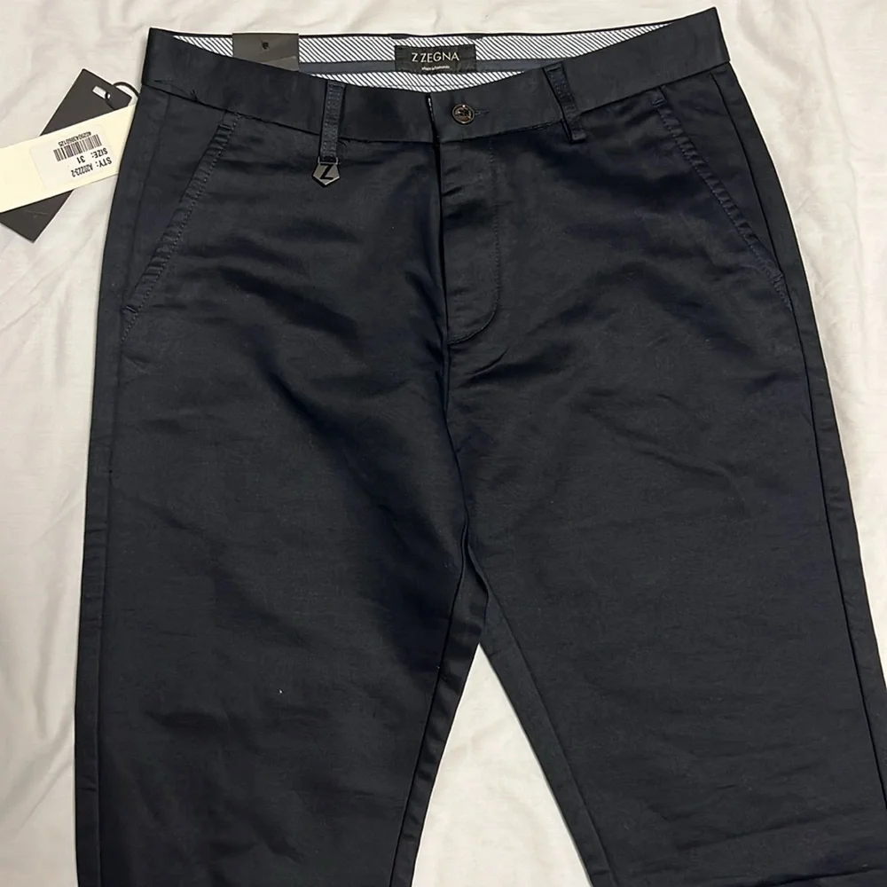 Men’s Ermenegildo Z Zenga Black Dress Pants 31 NWT